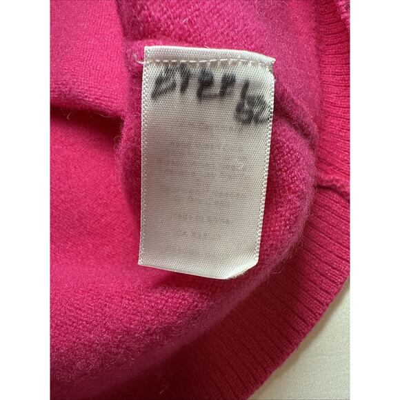 Talbots Petite Pink 2 Ply Cashmere Sweater 3/4 Sleeve Pullover Womans Sz LP EUC - Picture 7 of 12